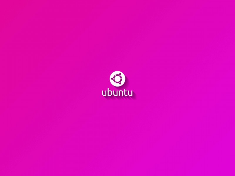 Ubuntu Flat Shadow Pink Wallpaper for Desktop 800x600