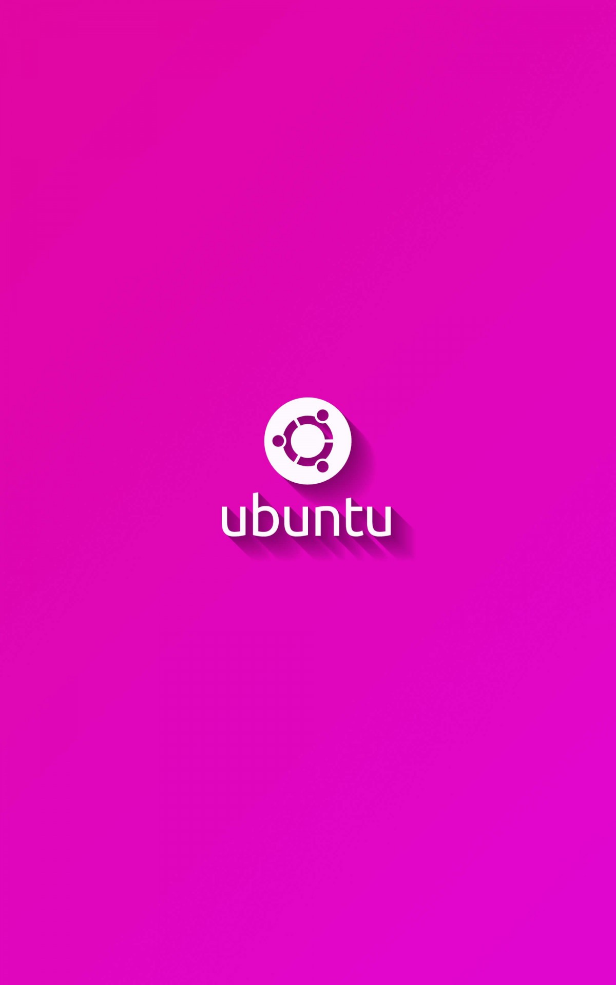 Ubuntu Flat Shadow Pink Wallpaper for Amazon Kindle Fire HDX