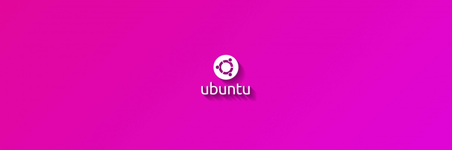 Ubuntu Flat Shadow Pink Wallpaper for Social Media Twitter Header