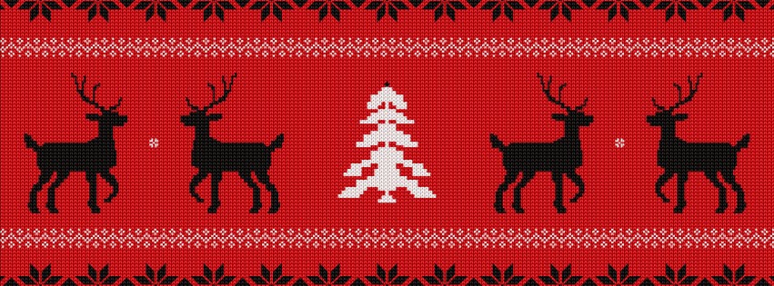 Ugly Christmas Sweater Wallpaper for Social Media Facebook Cover