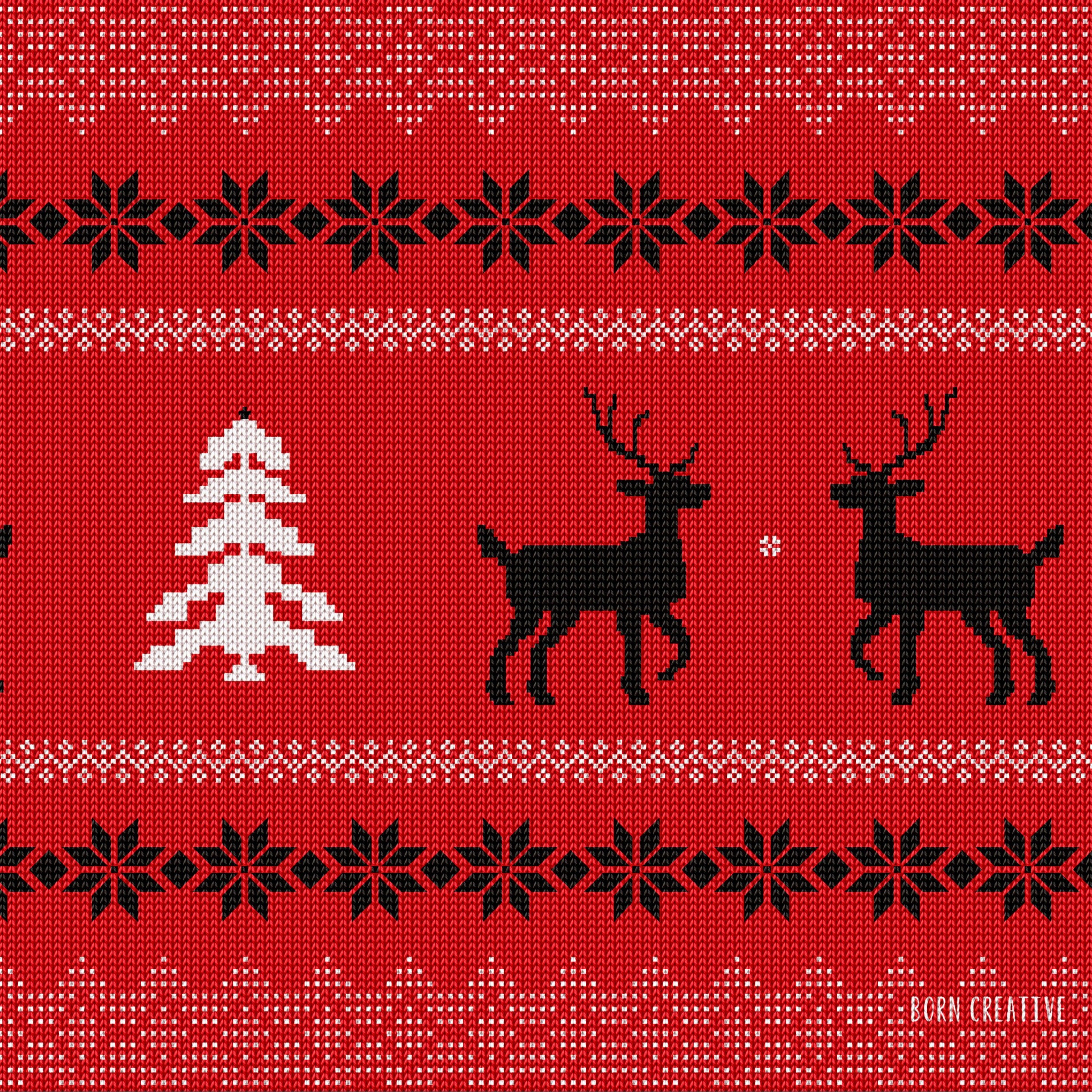 Ugly Christmas Sweater Wallpaper for Apple iPad 3