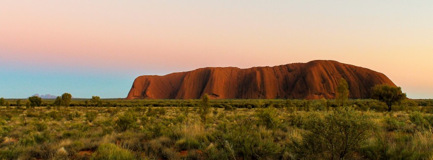 Uluru Sunrise Wallpaper for Social Media Facebook Cover