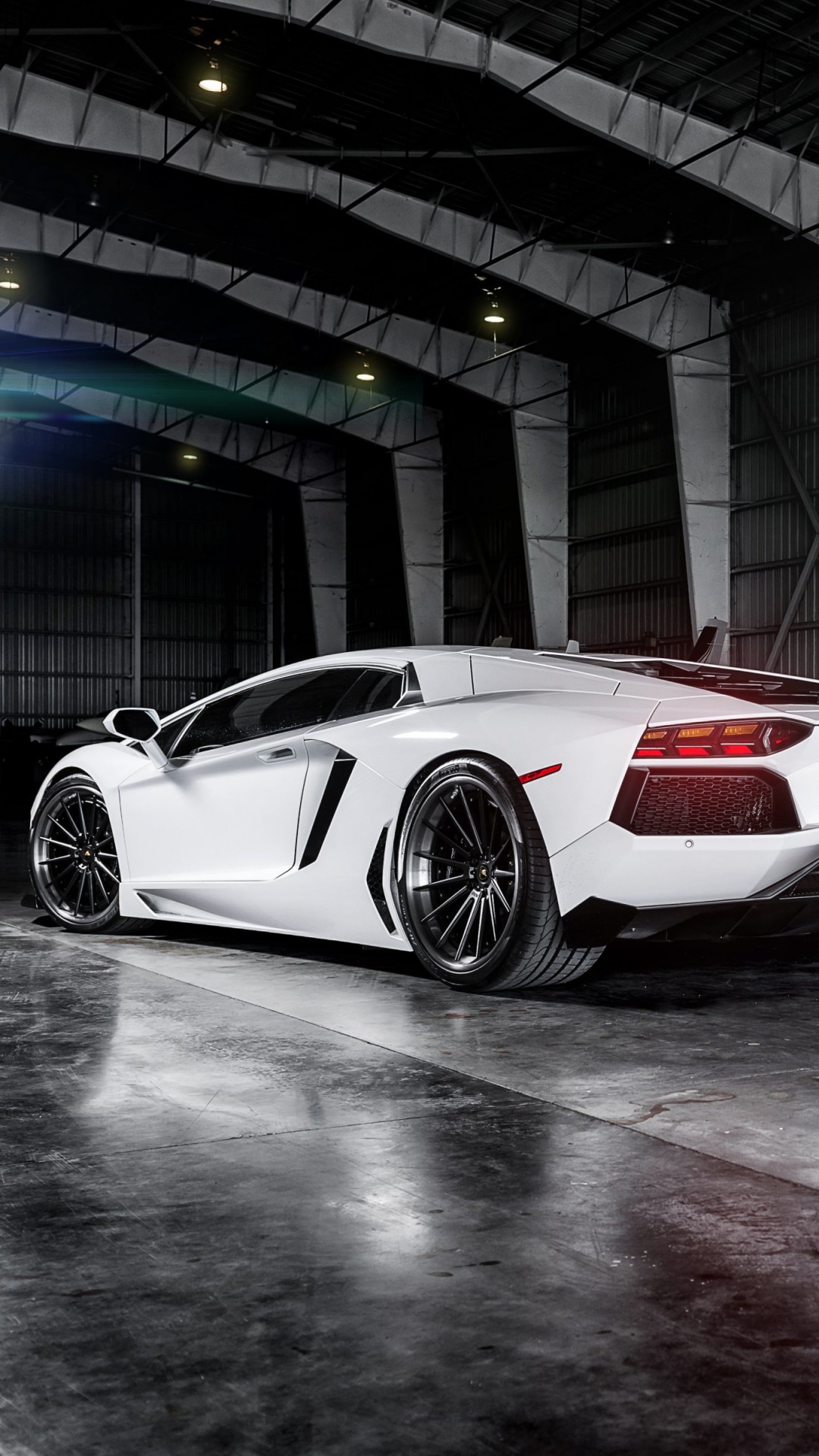 White Lamborghini Aventador Wallpaper for Google Nexus 5X