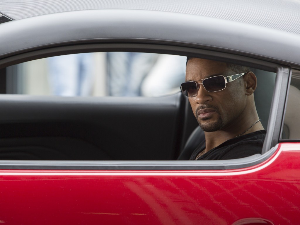 Will Smith at the shooting of "Focus" Wallpaper for Desktop 1024x768