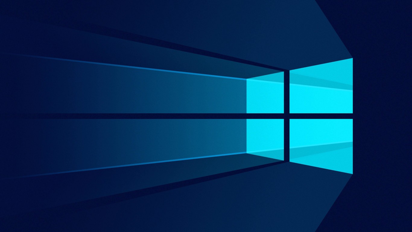 Windows 10 Flat Wallpaper for Desktop 1366x768