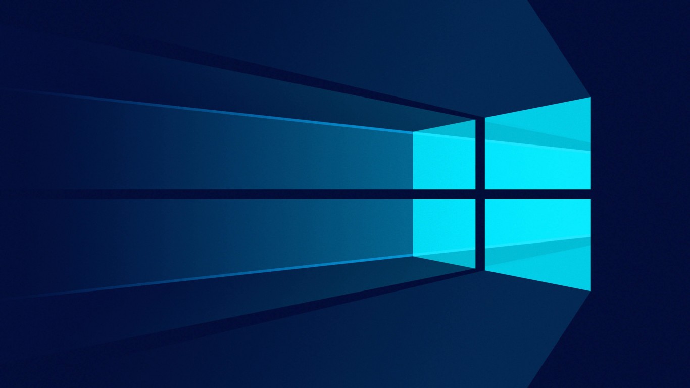 Windows 10 Flat Wallpaper for Desktop 1366x768