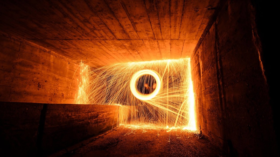 Wire Wool Long Exposure Wallpaper for Social Media Google Plus Cover