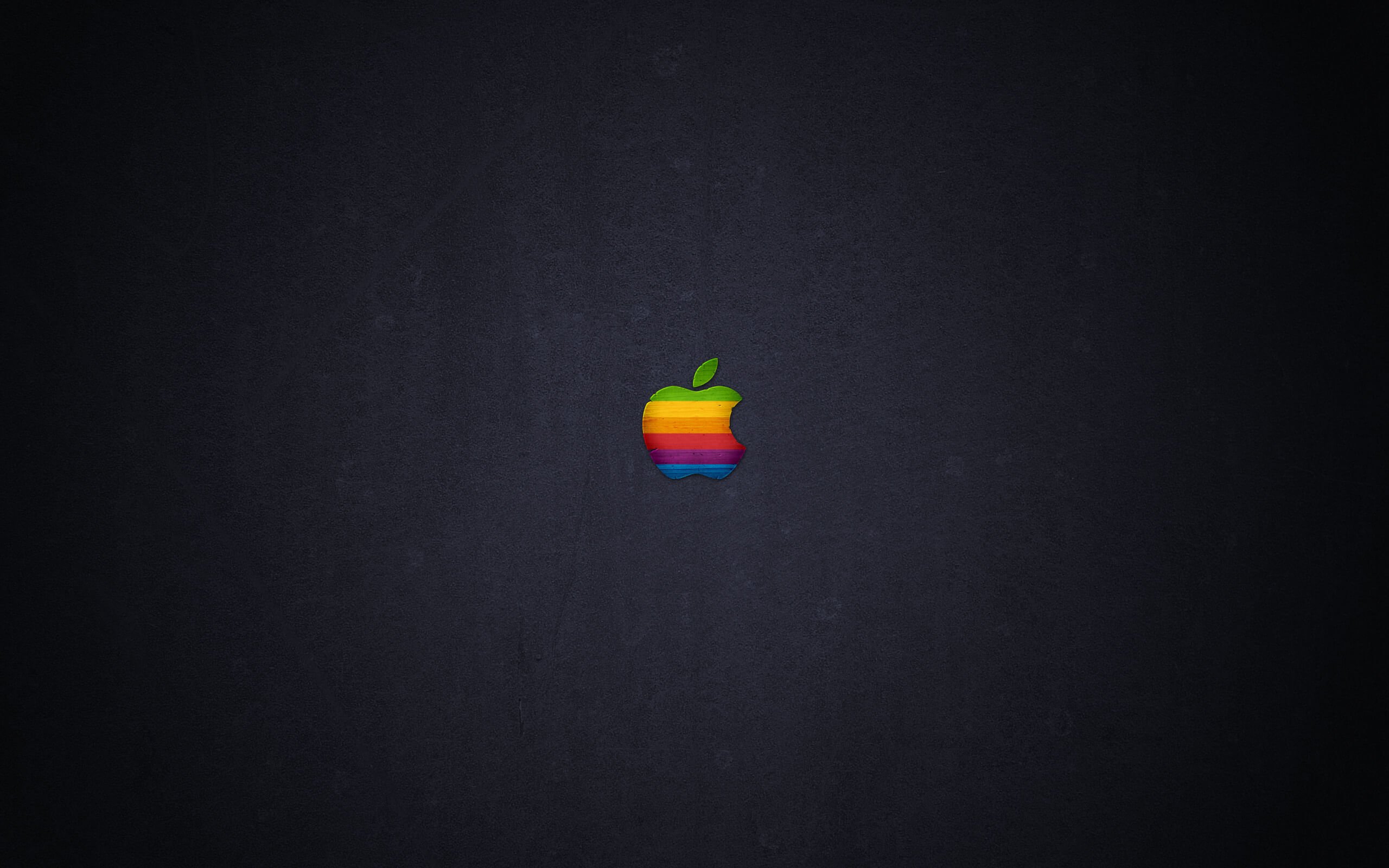 Wood Retro Apple Wallpaper for Desktop 2560x1600